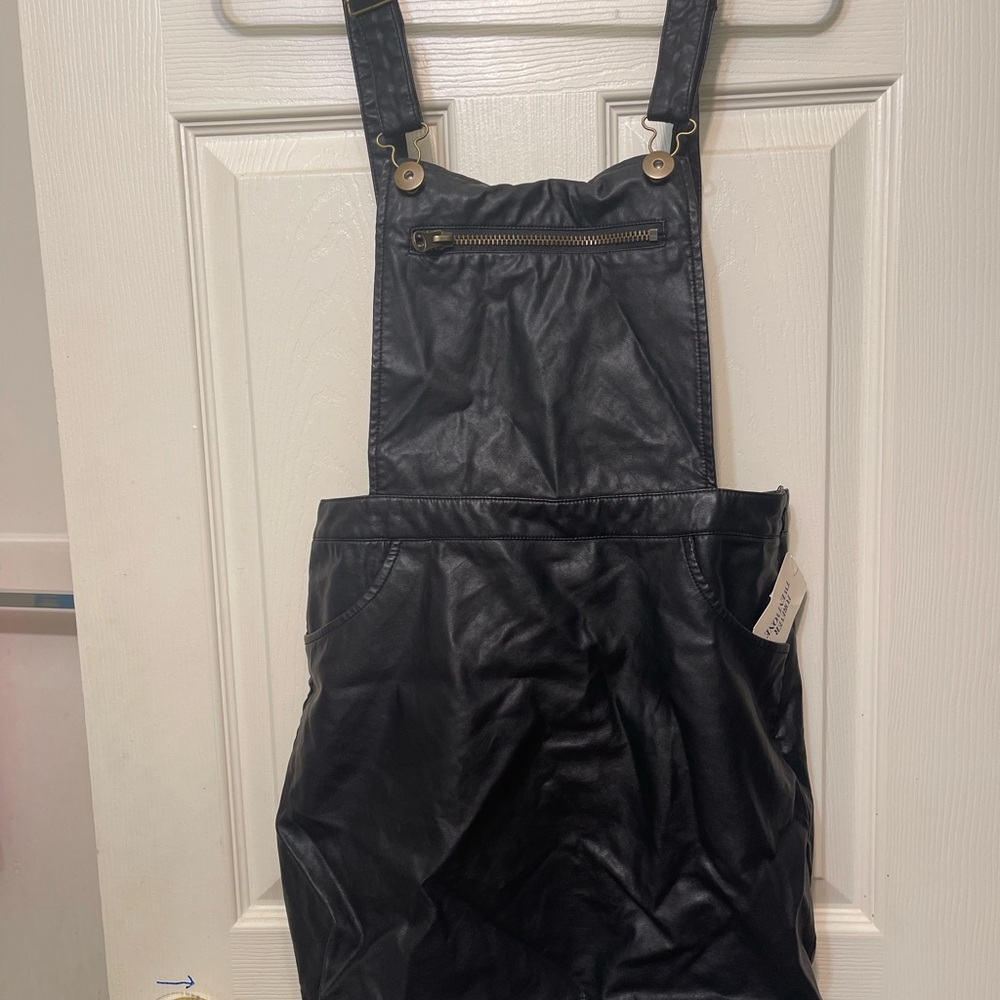 Forever 21 Black Faux Leather Garment